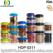 Caixa plástica popular do pó da proteína dos PP do Portable, recipiente plástico livre do comprimido de BPA (HDP-0311)